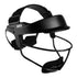 Black face mask with 'neo' branding on a white background